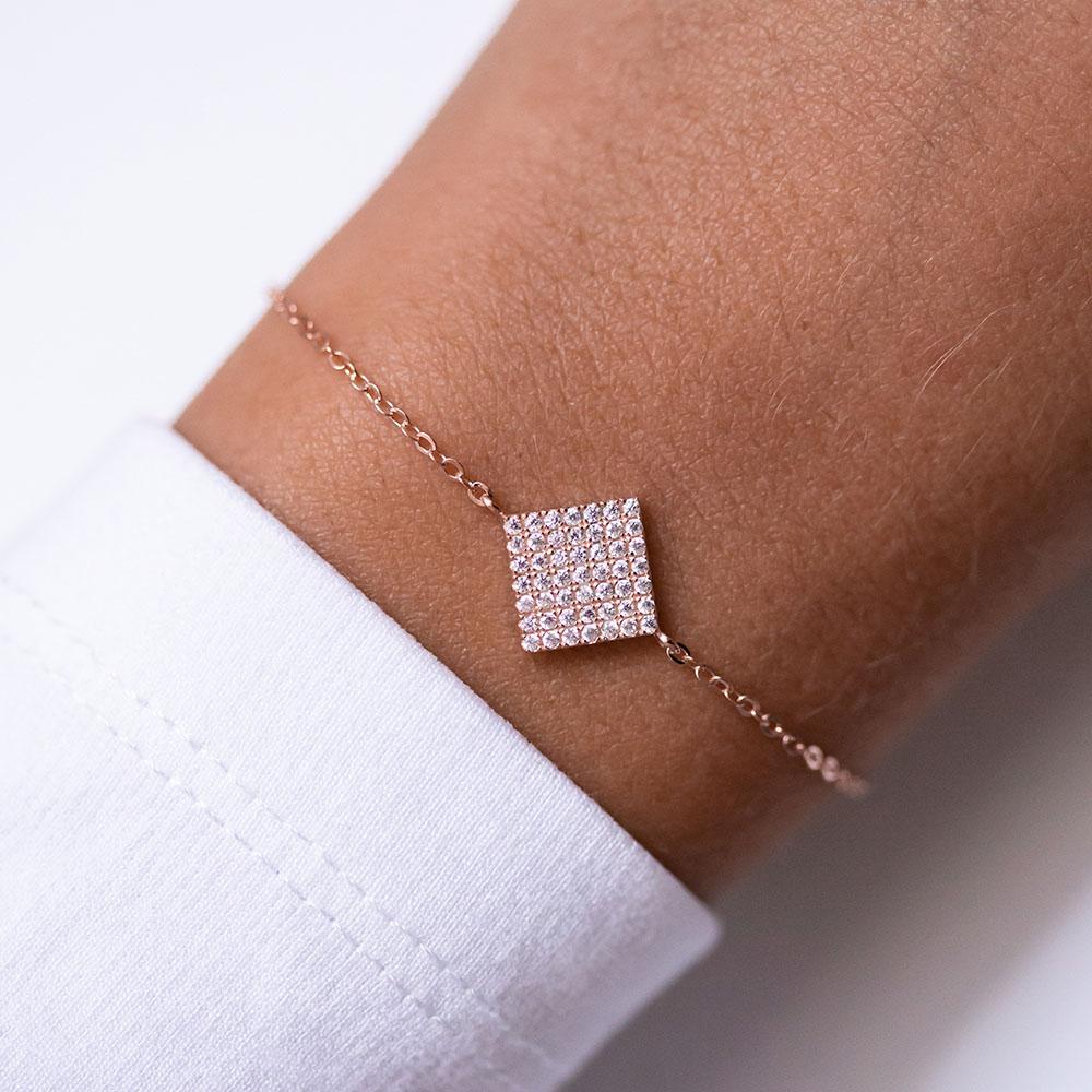 LaViida Armband Quadrat pavé